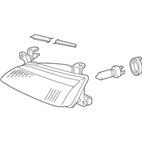 Toyota 81110-AA010 Headlamp Assembly, Right-Hand