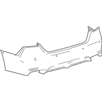 Toyota 52159-33962 Cover, Rear Bumper L/C