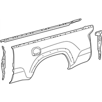 Toyota 65500-04470 Panel Assembly, Rear Body