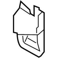 Toyota 76622-0C040 Mudguard, Front Body, Left