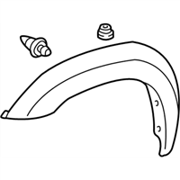 Toyota 75611-0C901 Moulding, Front Fender