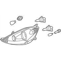 Toyota 81110-AE030 Headlamp Assembly, Right-Hand