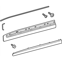 Toyota 75072-60140 Moulding Sub-Assembly, Fender Panel