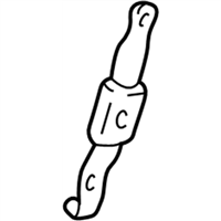 Toyota 73200-34030 Adjuster Assembly, Front Shoulder Belt Anchor
