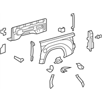 Toyota 65500-0C111 Panel Assembly, Rear Body