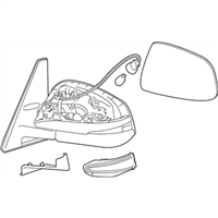 Toyota 87940-35B70 Mirror Assembly, Outer Rear View
