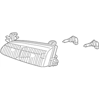 Toyota 81110-AA020 Headlamp Assembly, Right-Hand