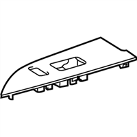 Toyota 74231-60560 Panel, Front Door Armrest Base