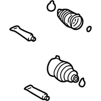 Toyota 04428-42090 Boot Kit, Front Drive Shaft