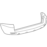 Toyota 52159-42906 Cover, Rear Bumper L/C
