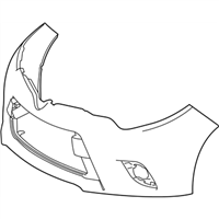 Toyota 52119-03904 Cover, Front Bumper L