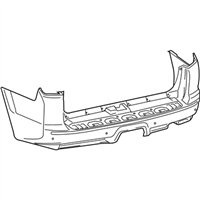 Toyota 52159-35919 Cover, Rear Bumper L/P