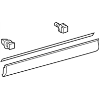 Toyota 75073-0R011 Moulding Sub-Assembly, Fender Panel