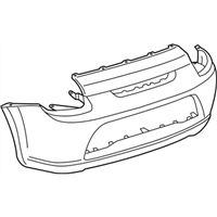 Toyota 52159-17910 Cover Rear Bumper L/Co
