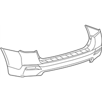 Toyota 52159-48917 Cover, Rear Bumper L/C