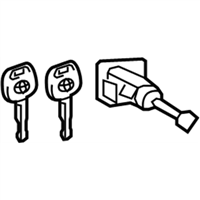 Toyota 69057-0R050 Ignition Switch Lock Cylinder and Key Set Toyota 69057-0R050 Ignition Switch Lock Cylinder and Key Set