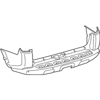 Toyota 52159-35923 Cover, Rear Bumper L/P