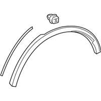 Toyota 75606-F4010 Moulding Sub-Assembly, Quarter