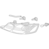 Toyota 81110-AC040 Headlamp Assembly, Right-Hand