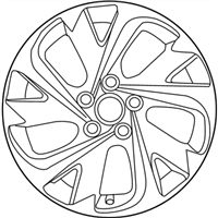 Toyota 42611-12D10 Wheel, Disc