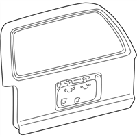 Toyota 67005-35350 Panel Sub-Assembly, Back
