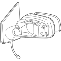Toyota 87909-02A81 Mirror Sub-Assembly, Les