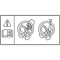 Toyota 16793-36030 Label, Cooling Fan Caution