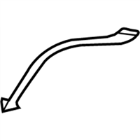 Toyota 52752-0E030 Moulding, Rear Bumper