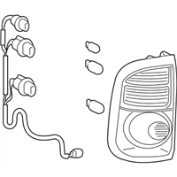 Toyota 81550-0C040 Lamp Assembly, Rear Combination
