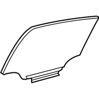 Toyota 68104-AC050 Glass Sub-Assembly, Rear Door