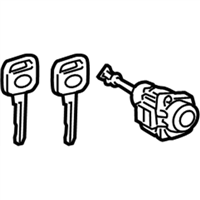 Toyota 69052-0R050 Cylinder&Key Set