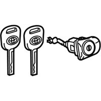Toyota 69052-06260 Cylinder&Key Set