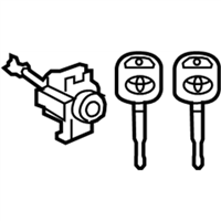 Toyota 69052-0C020 Cylinder&Key Set