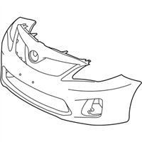 Toyota 52119-03901 Cover, Front Bumper L