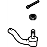 Genuine Toyota 45046-09600 Tie Rod End Sub-Assembly Genuine Toyota 45046-09600 Tie Rod End Sub-Assembly