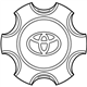 Toyota Wheel Cover - 4260B-35090