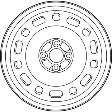 Toyota 42611-WB006 Wheel, Spare