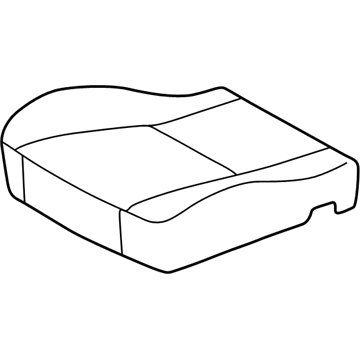 Toyota 71072-02101-E1 Front Seat Cushion Cover, Left(For Separate Type)