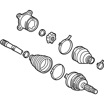 Toyota 42340-08020 Axle Assembly