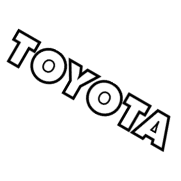 Toyota 75444-0C020 Nameplate
