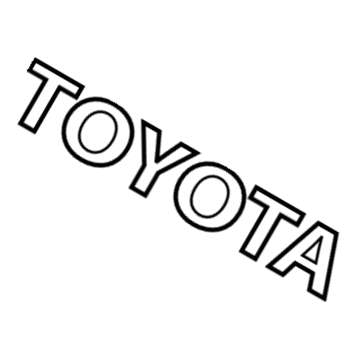 Toyota 75444-08010 Nameplate
