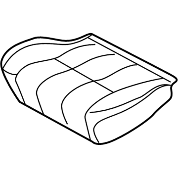 Toyota 71071-3D820-B1 Front Seat Cushion Cover, Left(For Separate Type)