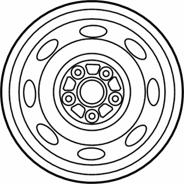 Toyota 42601-AD010 Wheel, Spare