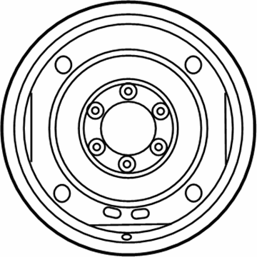 Toyota 42611-04120 Wheel, Spare