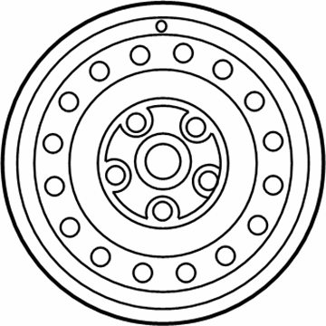 Toyota 42611-02471 Wheel, Steel