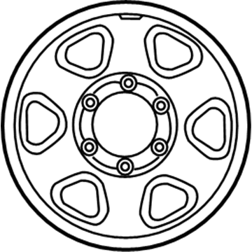 Toyota 42601-04180 Wheel, Steel
