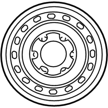 Toyota 42601-04090 Wheel, Steel