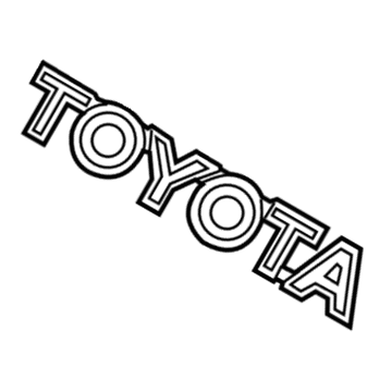 Toyota 75471-04030 Nameplate