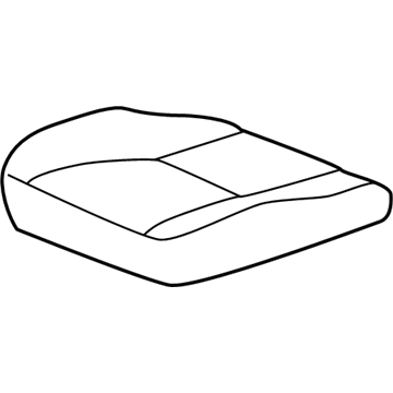 Toyota 71072-AA170-B2 Front Seat Cushion Cover, Left(For Separate Type)