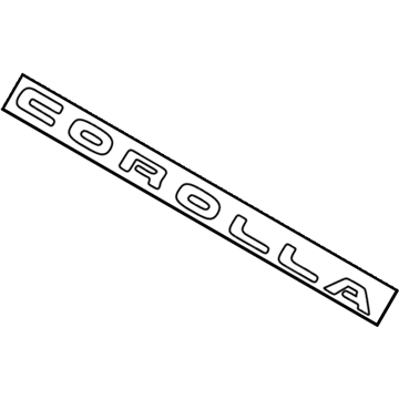 Toyota 75442-02020 Luggage Compartment Door Name Plate, No.2